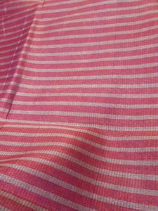 Vibrant Purple Saree with Striped Border