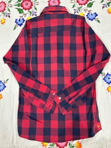 Red &amp; Navy Plaid Men's Shirt
