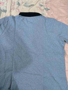 Monte Carlo Blue Zip Polo Shirt