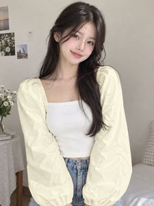 Chic Cream Puff Sleeve Top