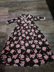 Black Floral Maxi Dress