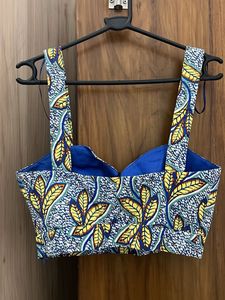 Zara  Printed Crop Top