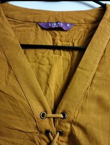 Lyrics Mustard Yellow Kurta Set