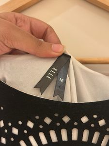 Laser Cut Little Black Dress