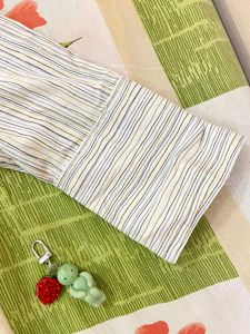 pinstriped button-Down Shirt