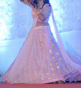 Elegant Pastel Pink Lehenga