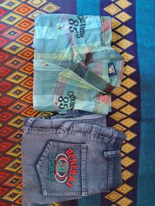 Stylish Blue Cargo Jeans