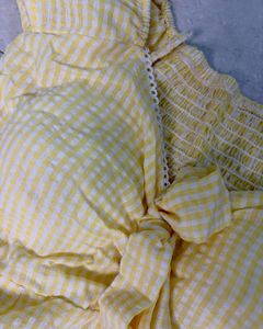 Completely New Lemon Drop Peplum Top