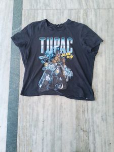 Tupac cropped T-Shirt vintage