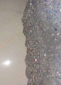Lavender Sequined Bridal Lehenga Choli Set