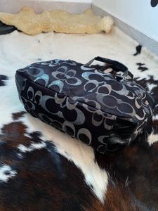 Coach Signature Monogram Shoulder Bag