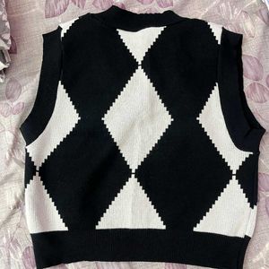 Argyle Knit Vest