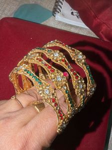Designer Embellished Bangles Set
