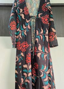 Price Drop ! Top, Dhoti And Shrug Set