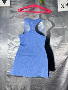 Blue Athletic Gym  Tank Top