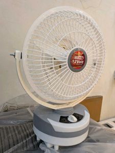 RECHARGABLE TABLE FAN 12"