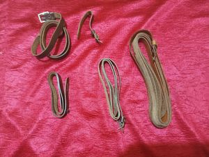 5 Vintage Leather Belts