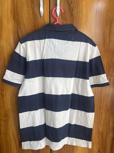 Allen Solly Striped Polo T-Shirt-M size