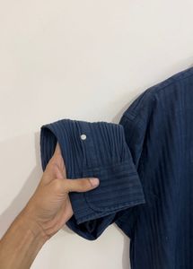 Ralph Lauren Navy Striped Button-Down Shirt