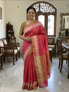 New ElegantBanarasiStyleKoraSilkSaree