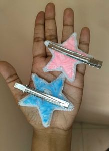 Cute Plush Star Hair Clips (Set of 2)