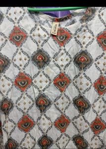 Elegant Printed Kurta with Dupatta Set