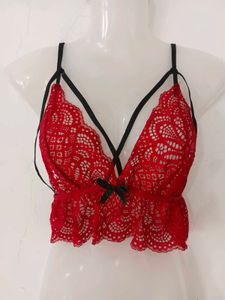 Red Lace Bralette