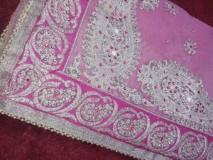 Dark Pink Silver Zari Saree Now ₹4500