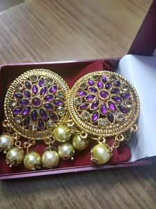 New Unused Stone Bridal Earing