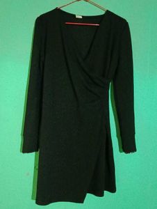 Black Wrap Dress - Stylish & Chic