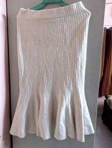🦢White Ribbed Mermaid Skirt 🦢