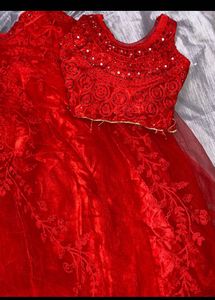 Stunning Red Embroidered Lehenga Choli