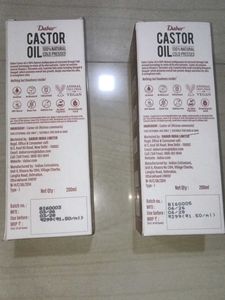 Dabur Castor Oil - 2 Bottles