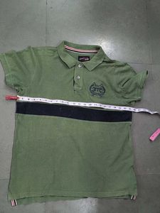 Men's Green &amp; Black Polo Shirt