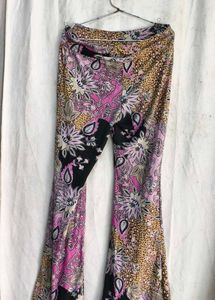 Boho Floral Bell Bottom Pants