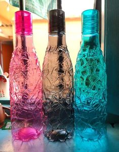 Combo Of 3 Crystal Water Bottles