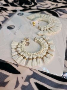 Hoop Tassel Earrings