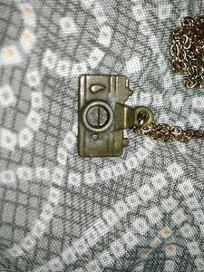 antique Camera Pendant Necklace