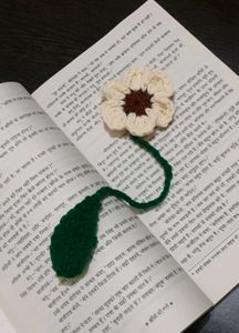 Handmade Crochet Flower Bookmark