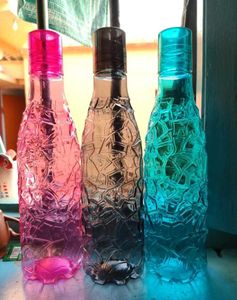 Combo Of 3 Crystal Water Bottles