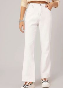 Roadster White Bootcut Jeans