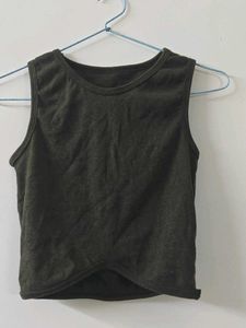 Sleeveless Ribbed Tank Top