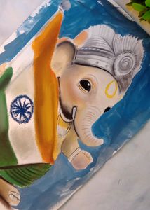 Ganesh Ji Painting Handmade Work