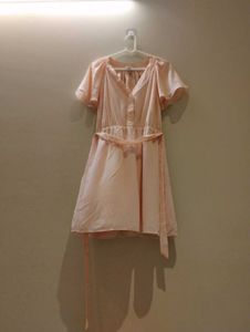 H&amp;M Peach Fit &amp; Flare Dress