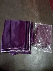 Designer Purple Sequined Saree