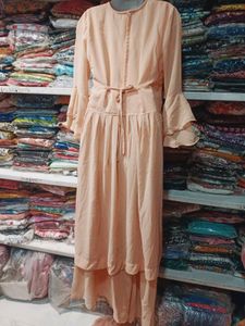 Elegant Peach Embroidered 2pc