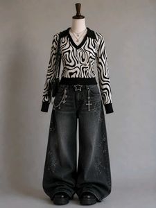 Stylish Zebra Print Y2k Top 🖤