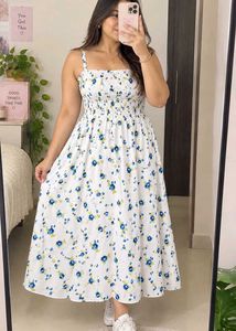 🔥 BUY 1, GET 1 FREE🔥Floral Smocked Midi Dress
