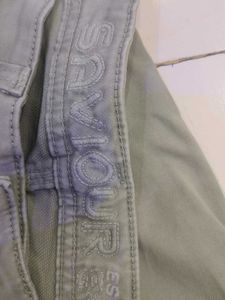 Men's Light Green Denim Jeans