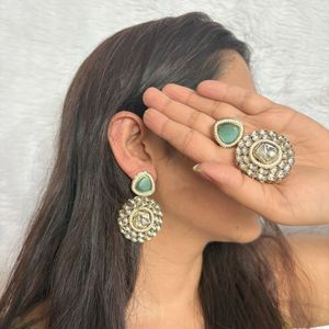 Statement Kundan Earrings